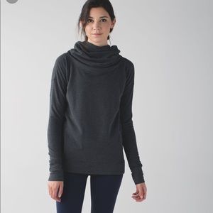 Lululemon Stress Less Hooded/Cowl Neck Sweatshirt